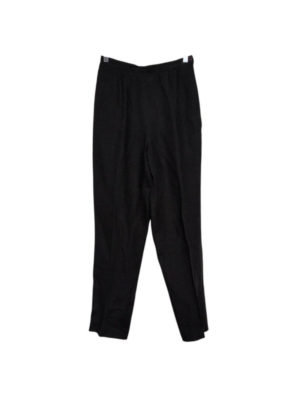 Talbots Irish Linen Pants Womens Size 6 Black Lightweight Vintage Tapered Trouse